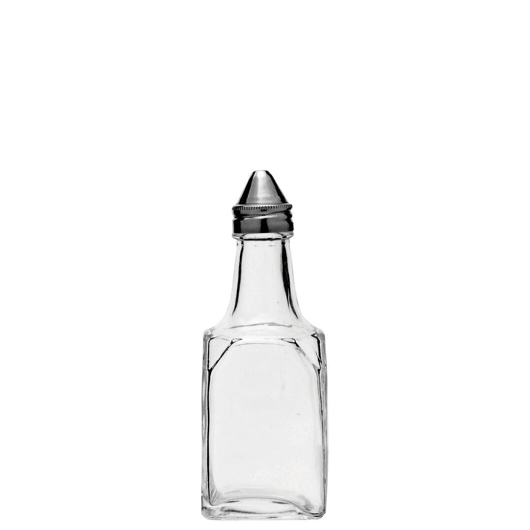 Square Vinegar Bottle Stainless Steel Top