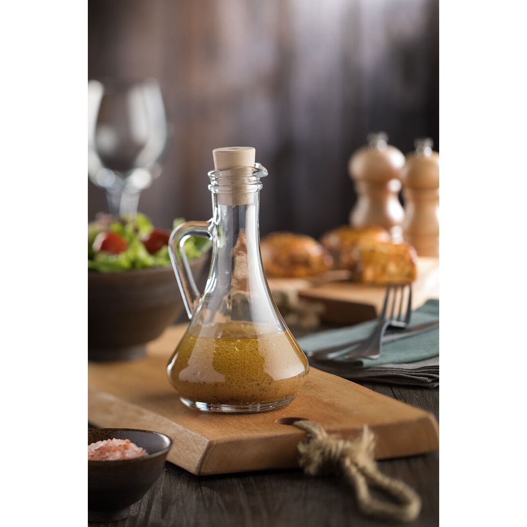 Square Vinegar Bottle Stainless Steel Top