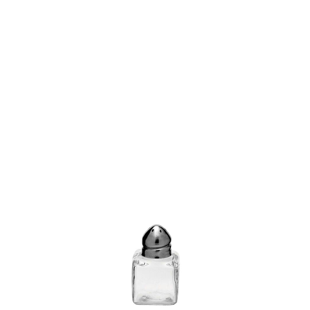 3cm Square Salt Pot, Stainless Steel Top