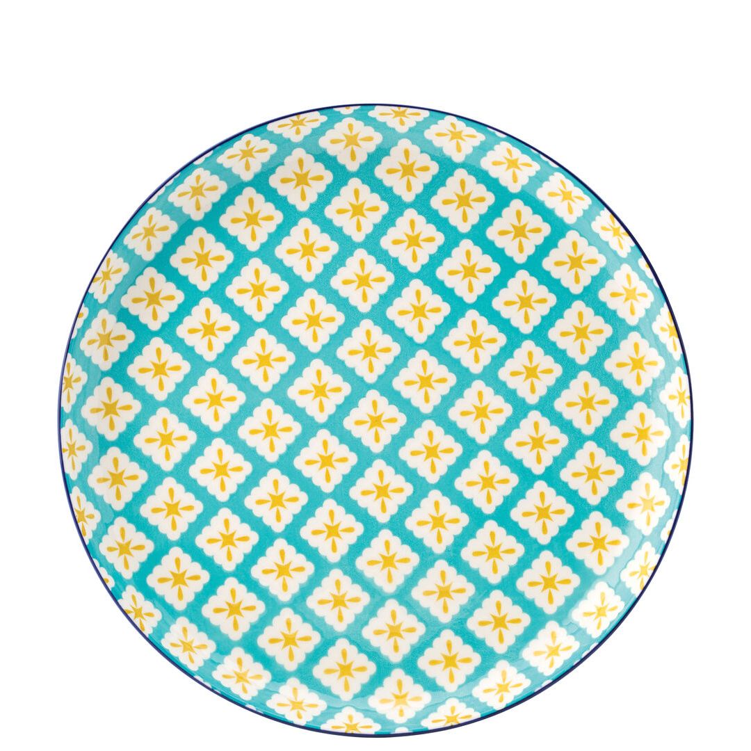 Cadiz Blue & Yellow Plate 10.5" (27cm)