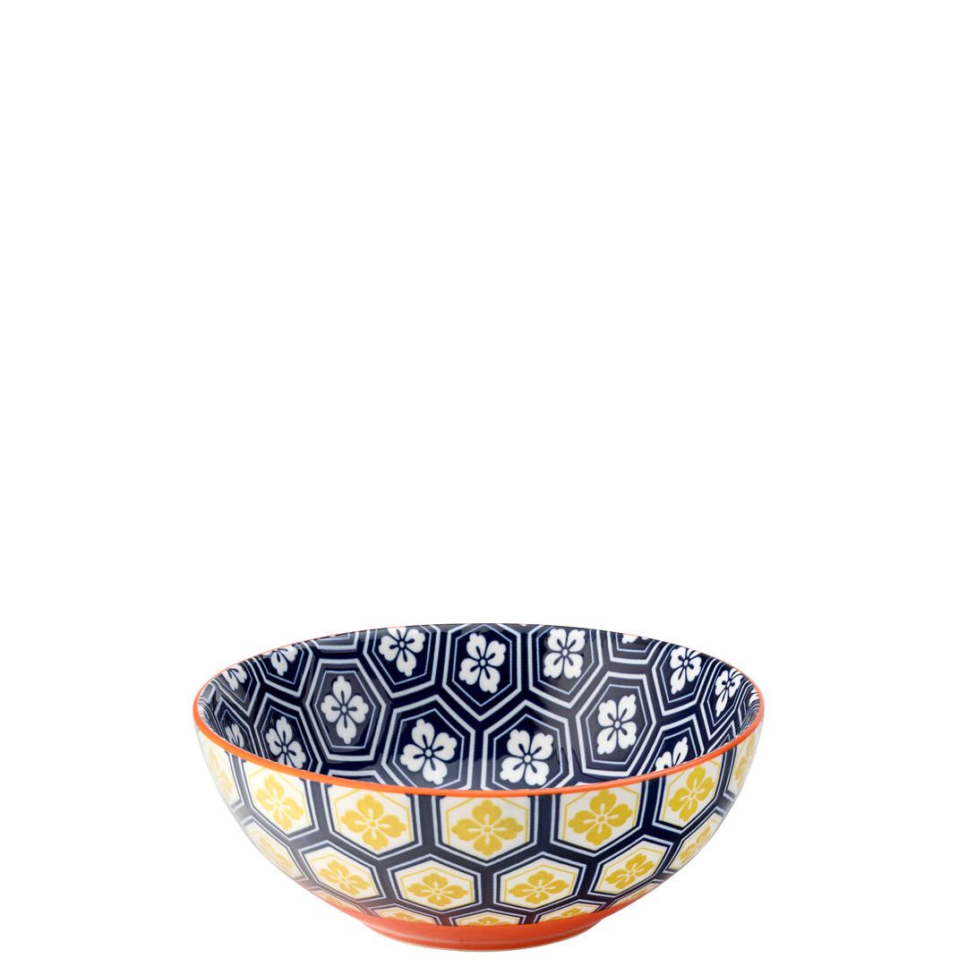 Cadiz Blue & Orange Bowl 6.3" (16cm)