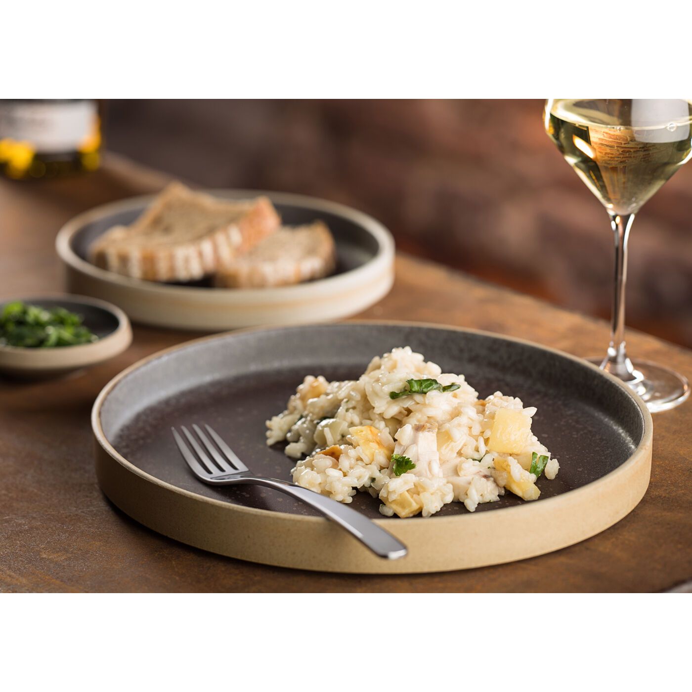 Truffle Walled Plate 7" (18.5cm)