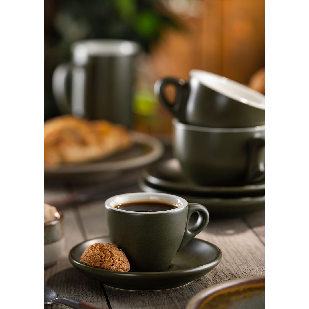 Barista Matt Olive Saucer 5.5" (14.5cm)
