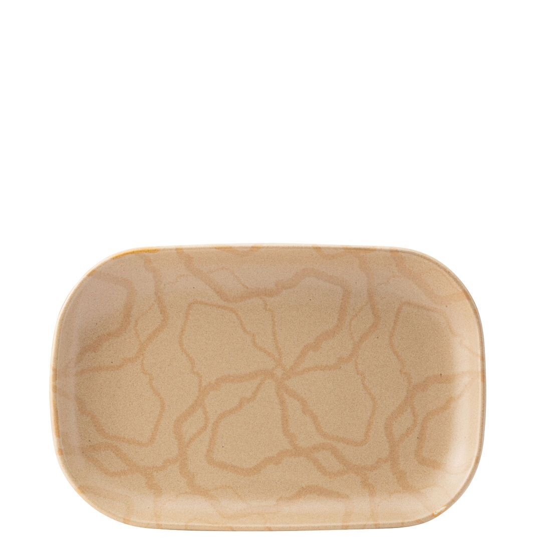Maze Flax Rectangular Platter (25x17cm)
