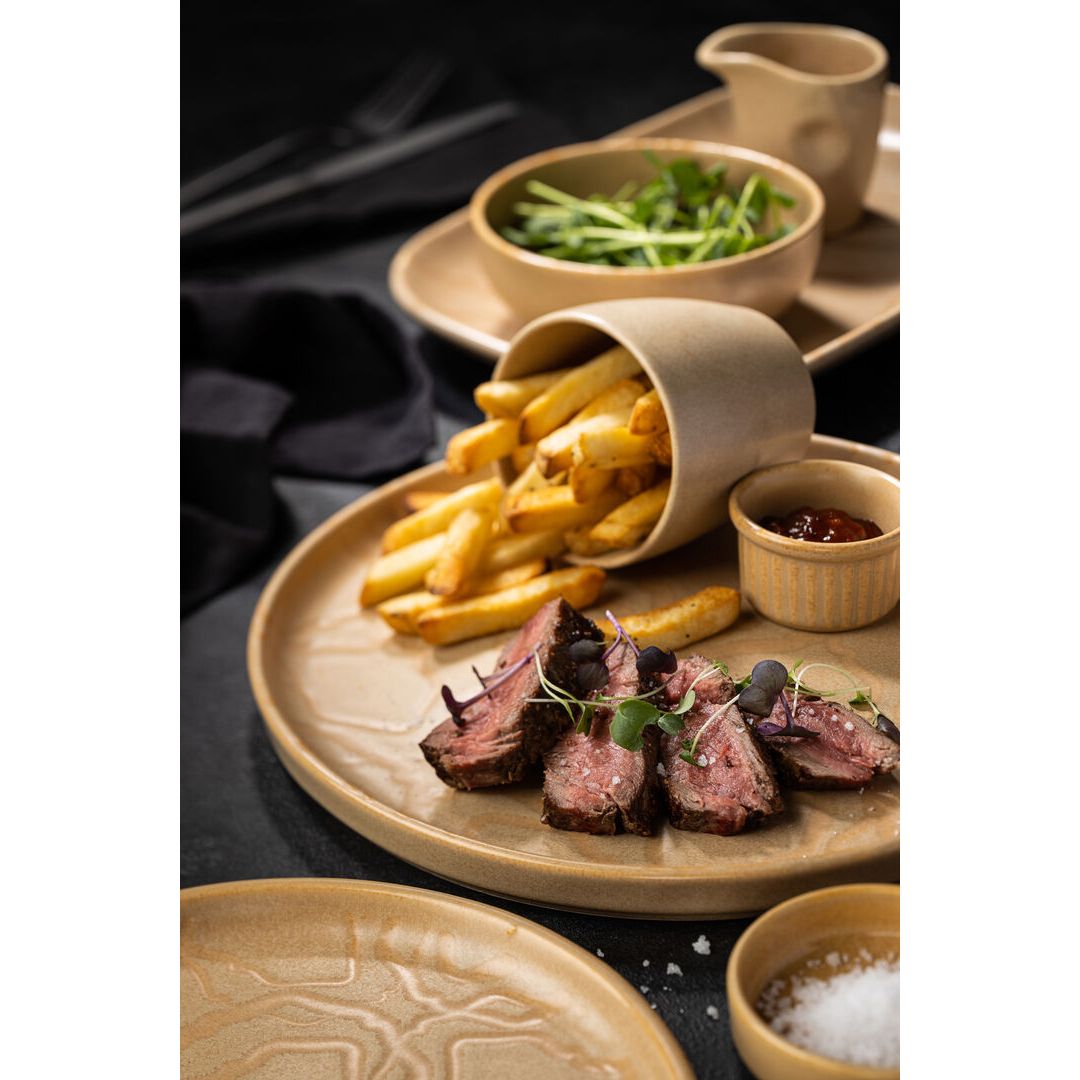 Maze Flax Rectangular Platter (29x19.5cm)