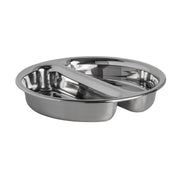 Stainless Steel Round Divided Food Pan 38.7 x 7.6cm 7.5ltr (15 1/4 x 3" 2gal)