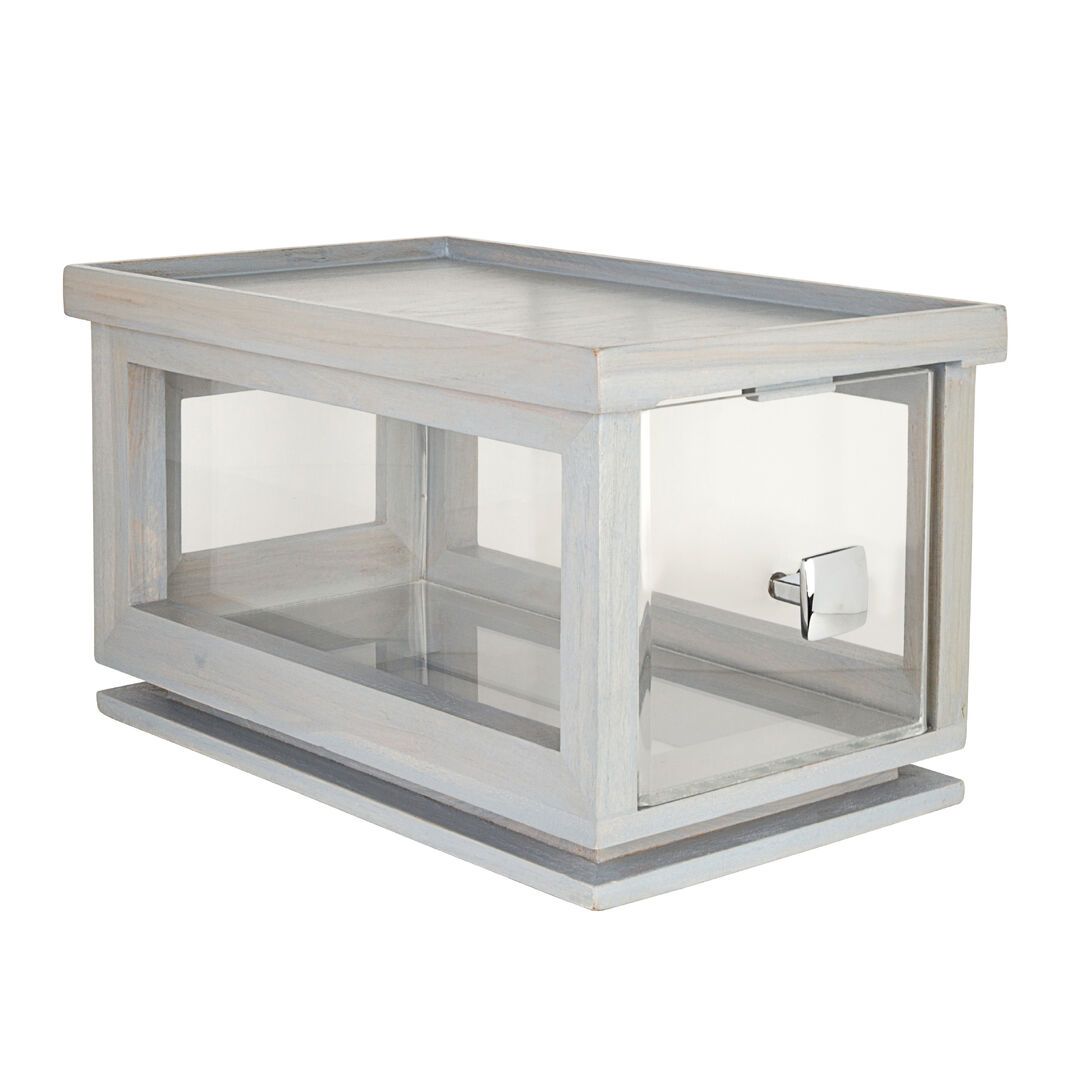 Fusion Grey Wash Bakery Box With Acrylic Drawer 36.2 x 21.6 x 20.3cm (14 1/4 x 8 1/2 x 8")