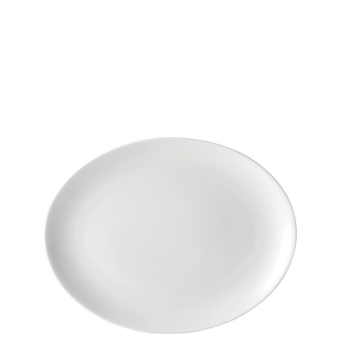 Pure White Oval Plate 10" (25.5cm)