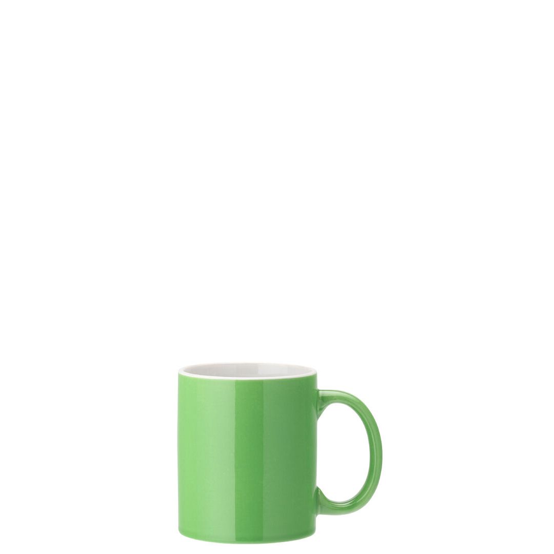 Pure White Straight-Sided Mug 12oz (34cl) - Green