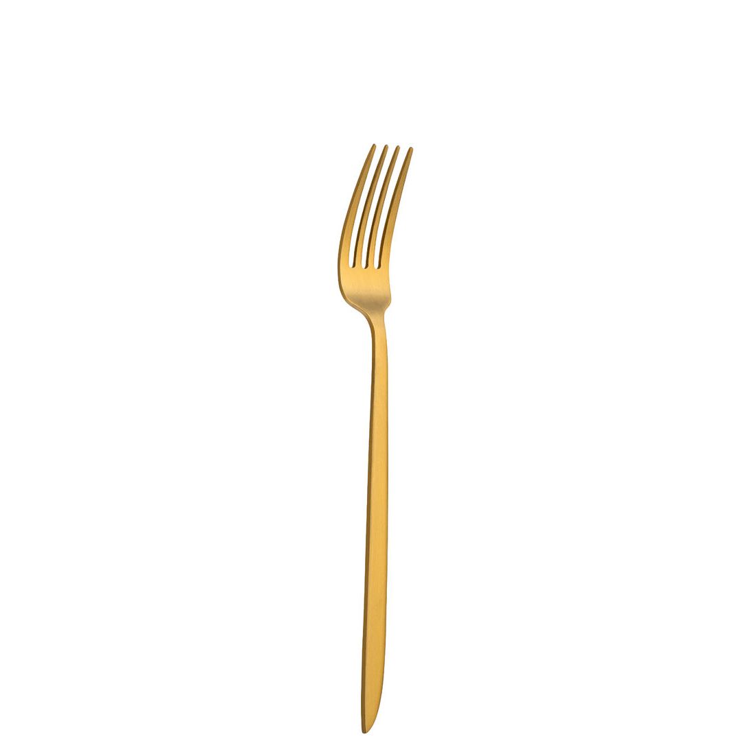 Orca Matt Gold Dessert Fork