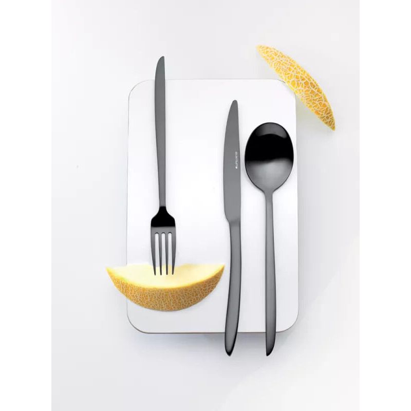 Orca Matt Black Dessert Knife