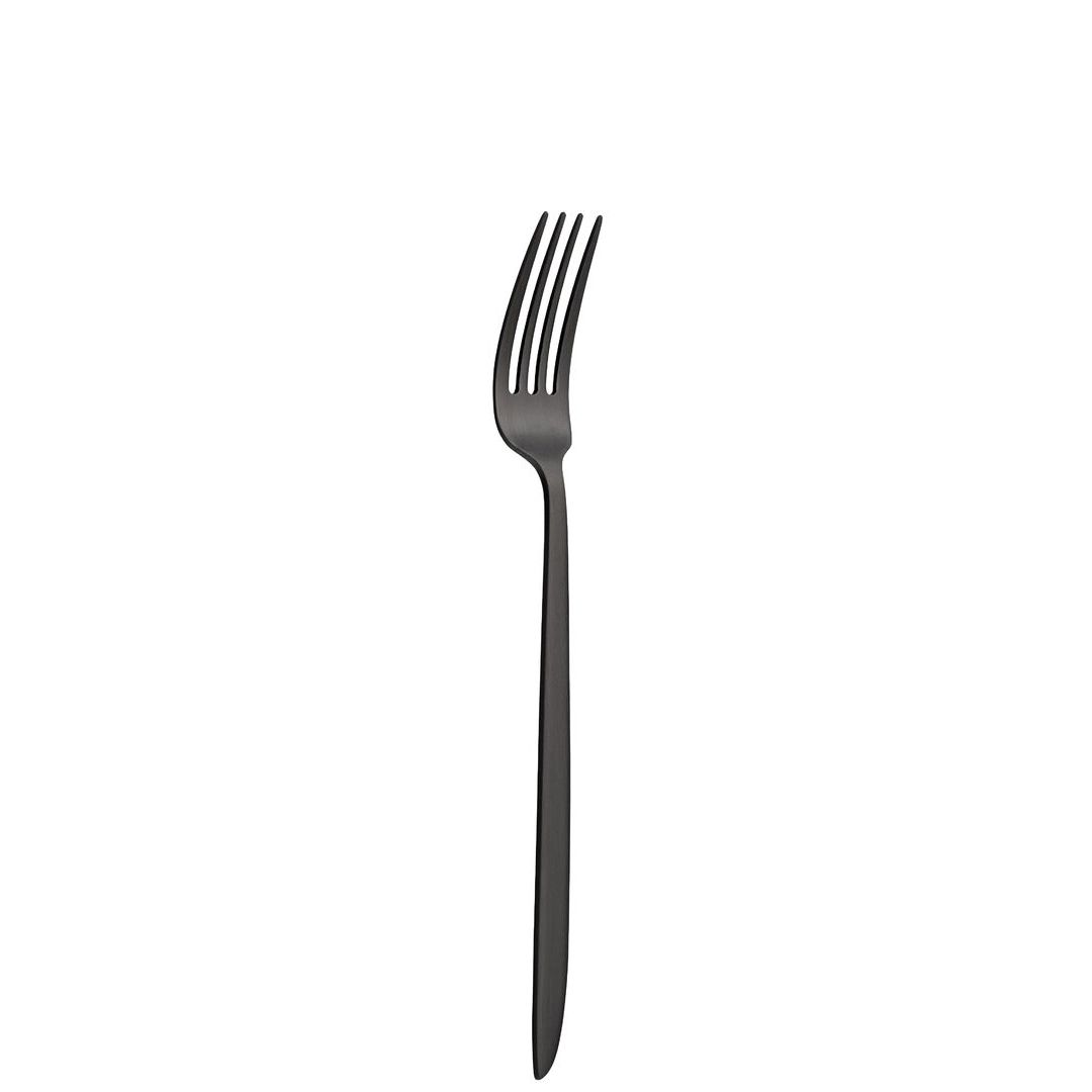 Orca Matt Black Dessert Fork