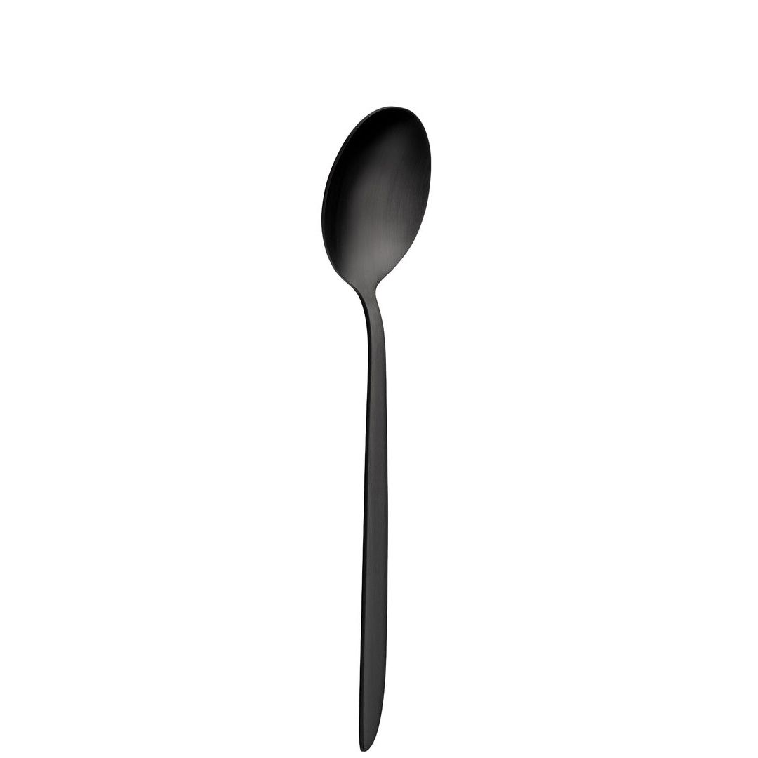Orca Matt Black Dessert Spoon