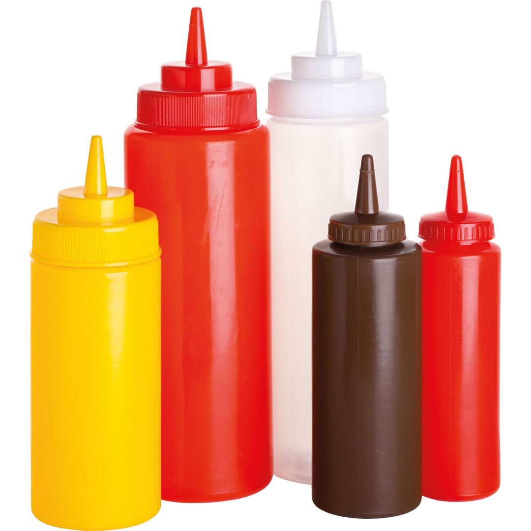 Brown Squeezy Sauce Bottle 8oz (23cl)