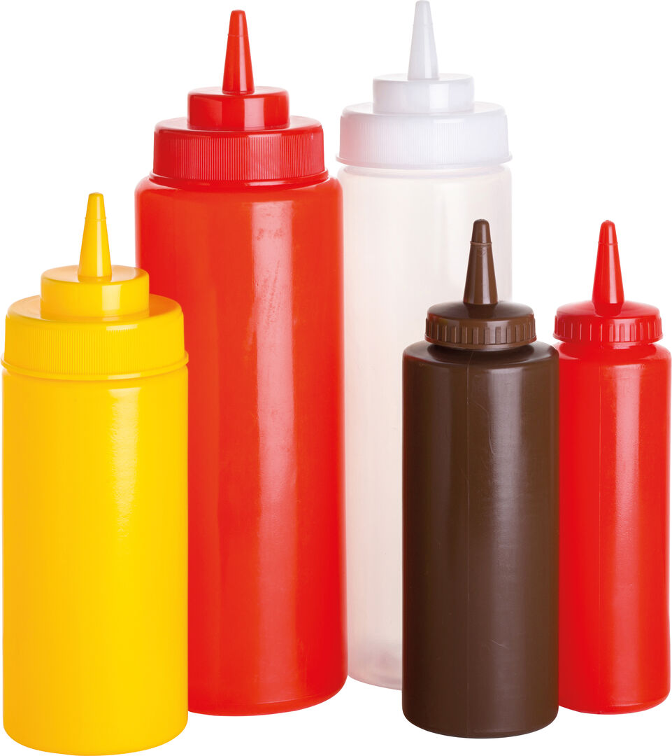 Brown Squeezy Sauce Bottle 8oz (23cl)
