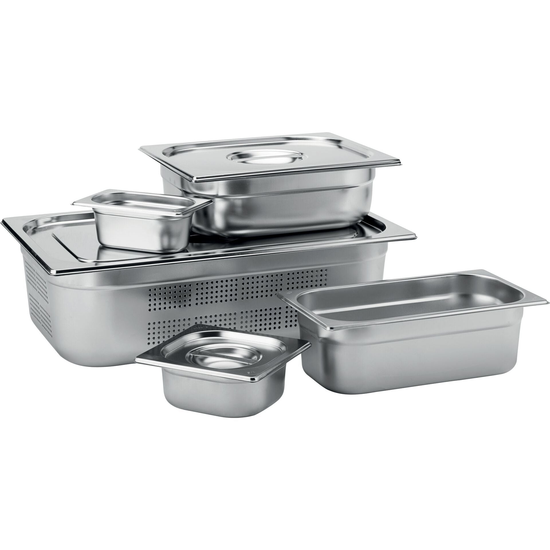 Stainless Steel GN 1/3 Handled Lid