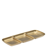 Gold Artemis Triple Dip Tray (22.5cm x 9cm)
