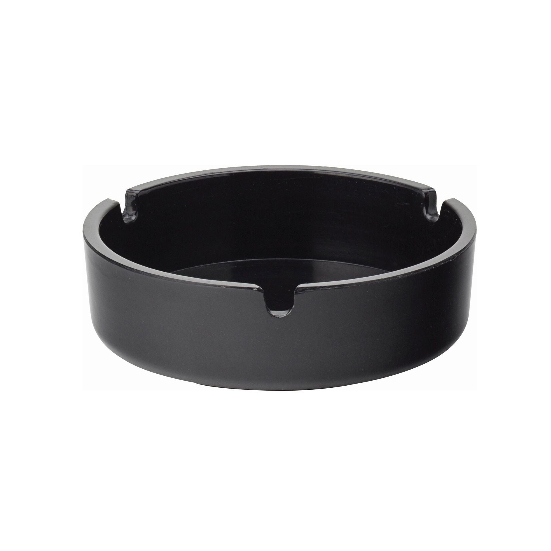 Black Melamine Ashtray 4" (10cm)