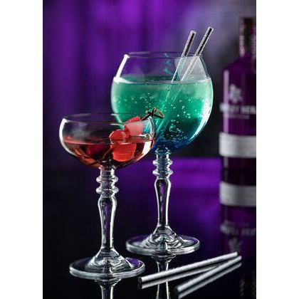 Paper Silver Cocktail Straw 5.5" (14cm) 5mm Bore