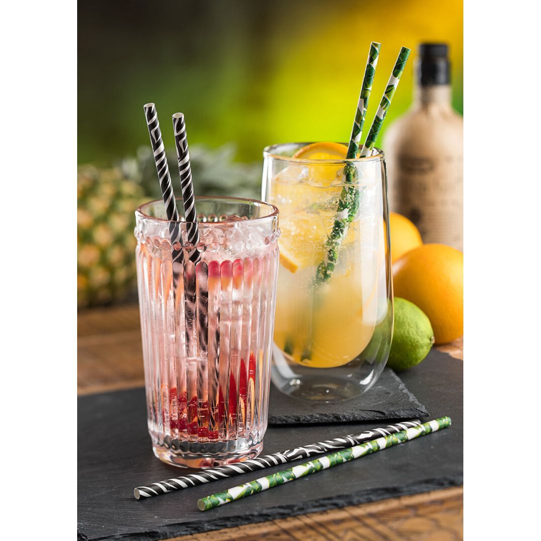 Paper Zebra Straw 8" (20cm) Box of 250