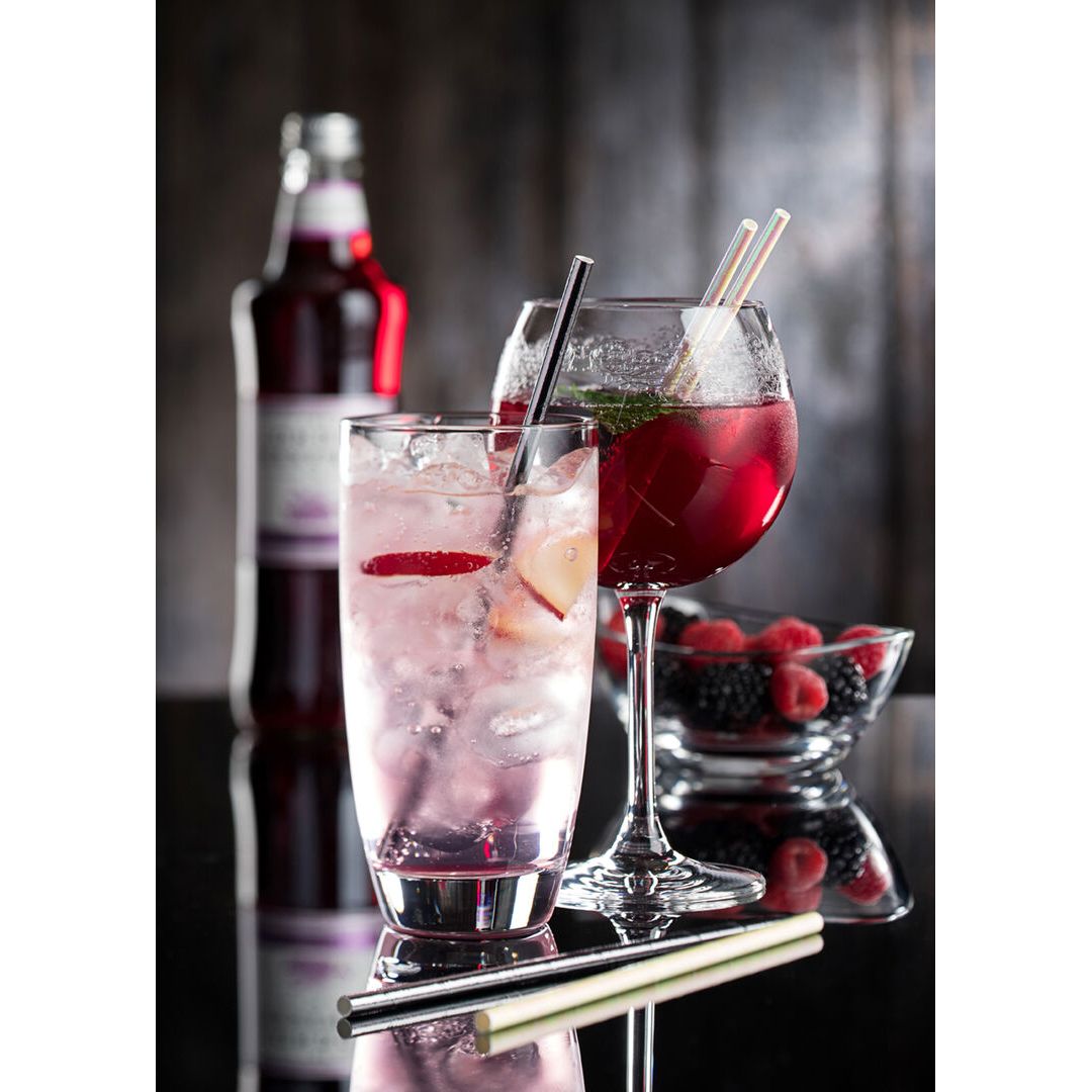 Paper Gunmetal Metallic Straw 8" (20cm) Box of 250