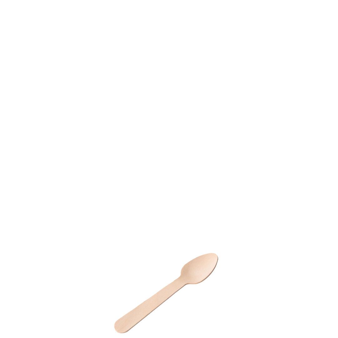 Birch Wood Teaspoon 4.25" (11cm)