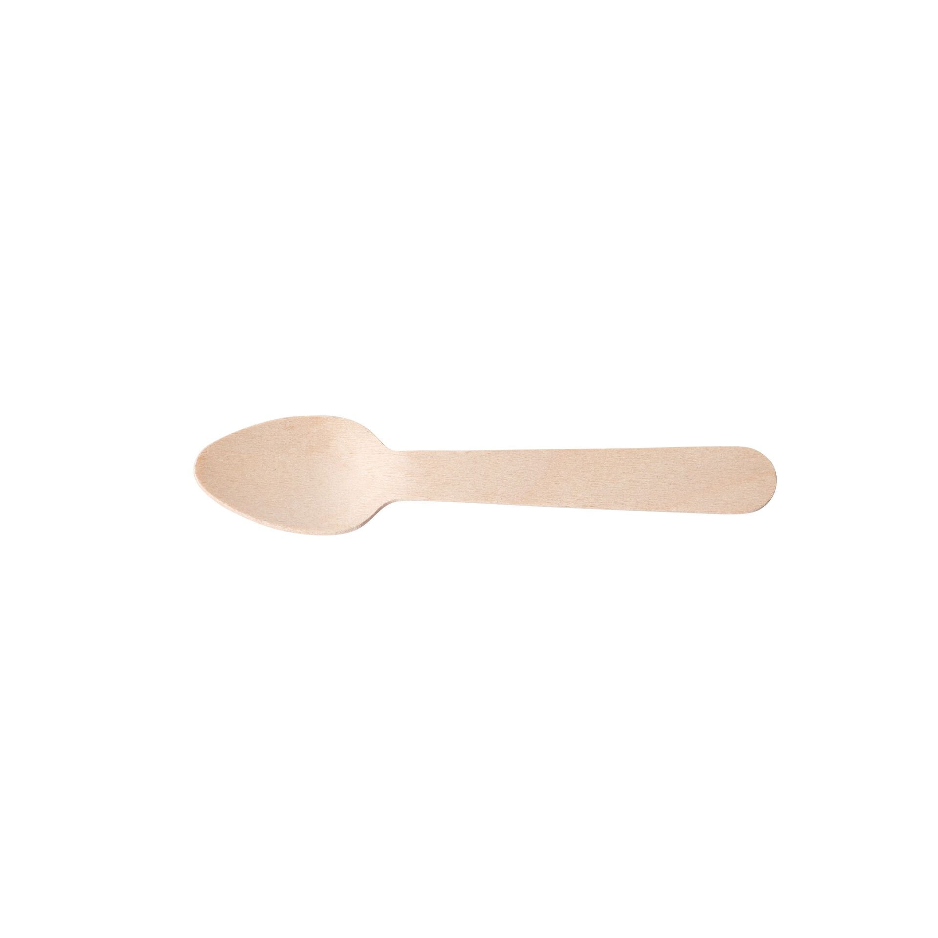 Birch Wood Teaspoon 4.25" (11cm)