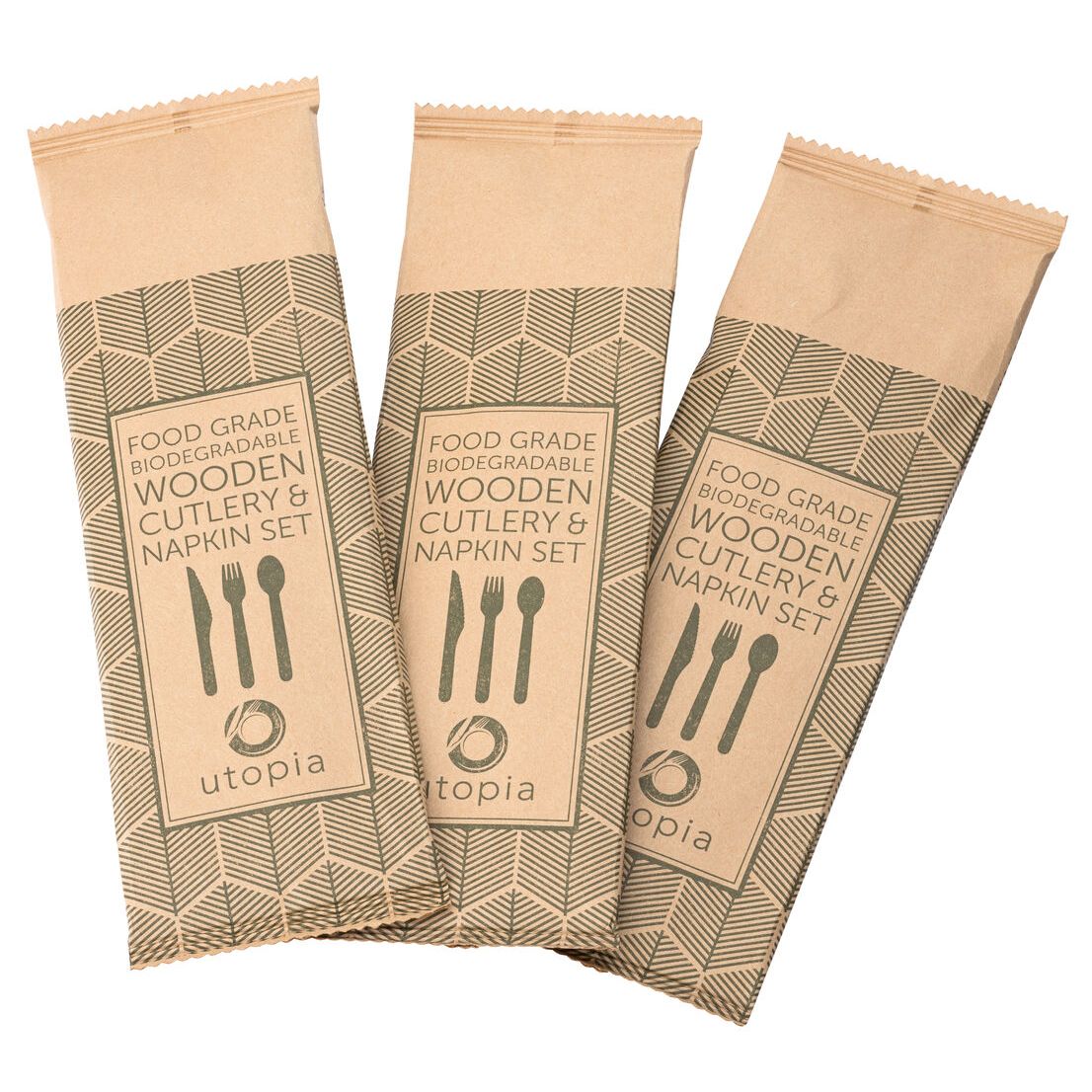 Birch Wood Cutlery Set (Box of 250 sets)