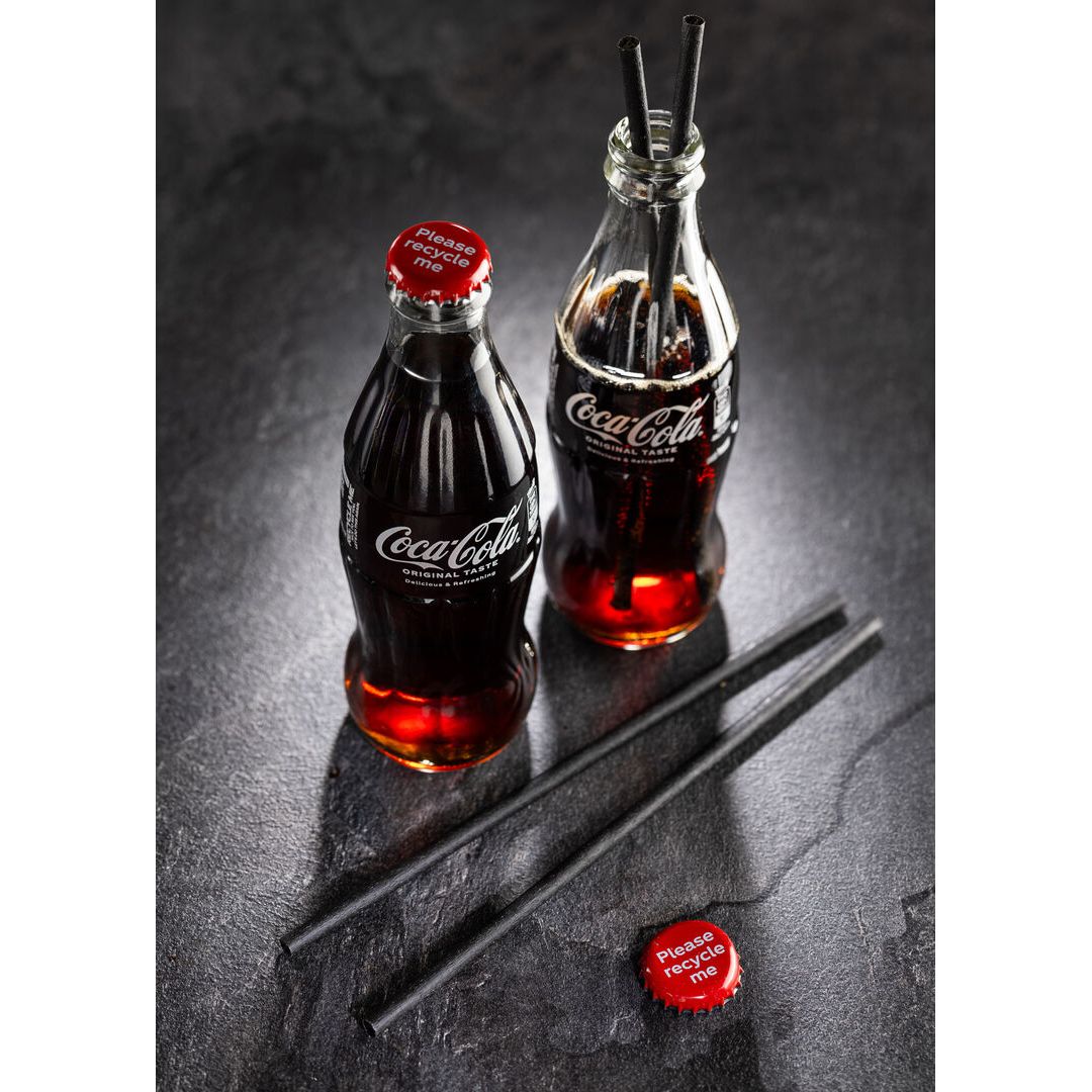 Agave Wrapped Black Straw 8.25"(21cm) Box of 250