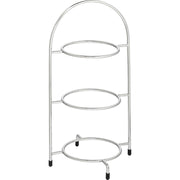 Chrome 3 Tier Plate Stand 15.5" (39cm)