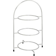 Chrome 3 Tier Plate Stand 16.5" (42cm)