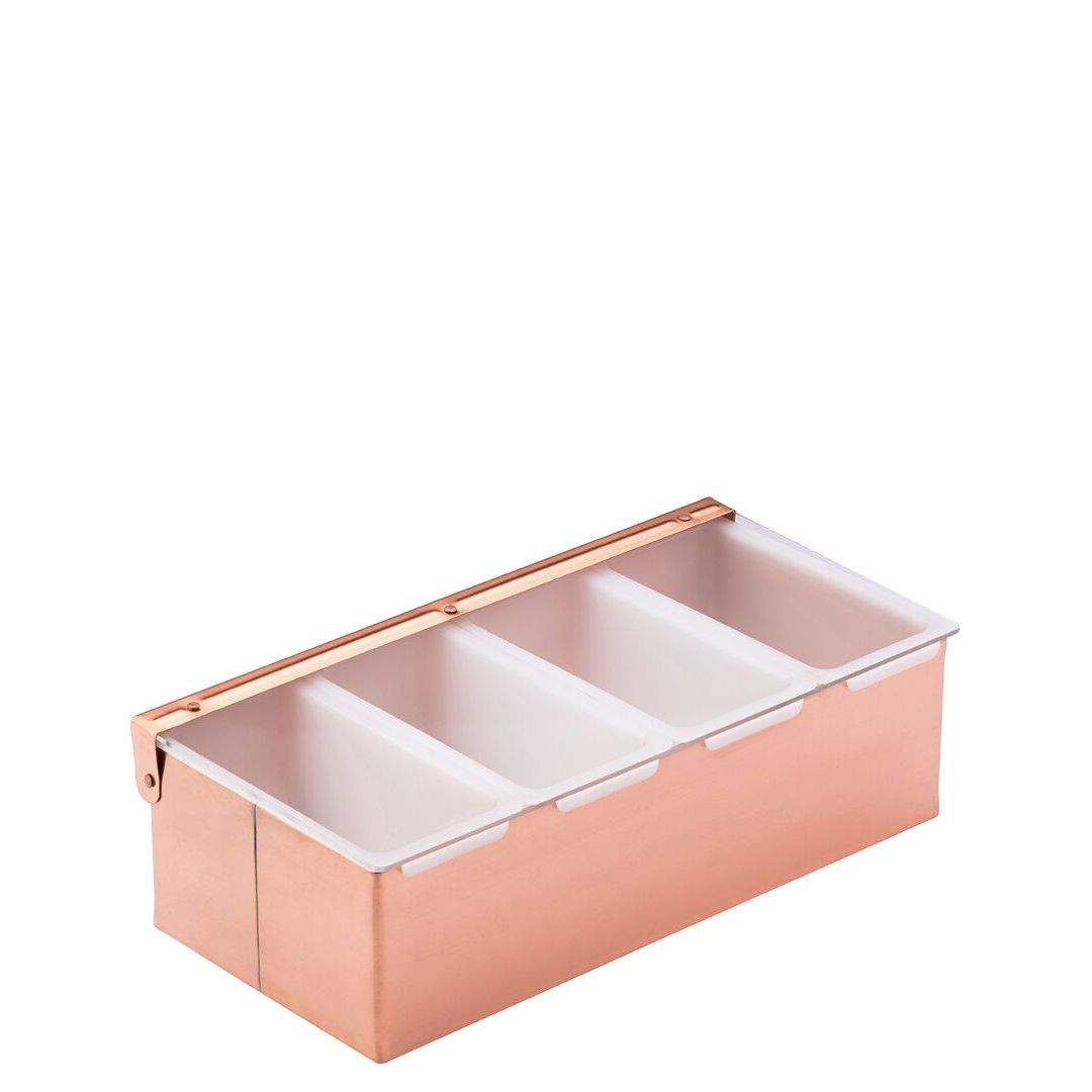 Copper Condiment Holder - 4 Inserts 11.75" (30cm)
