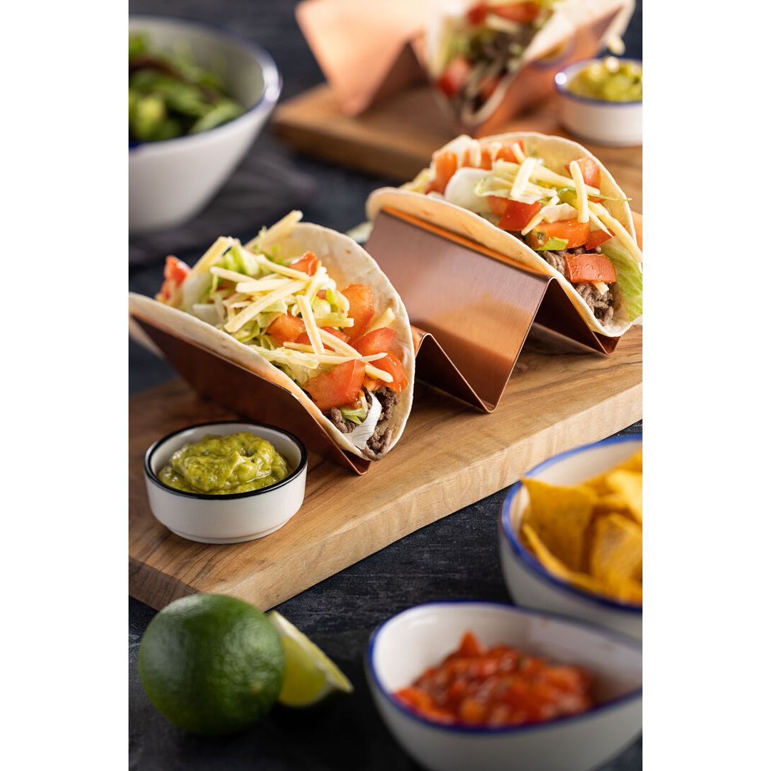 Copper Triple Street Food Stand 21cm x 10cm