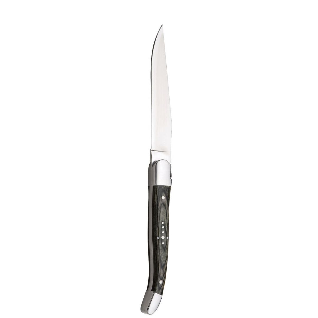 Laguiole Dark Wood Handled Steak Knife