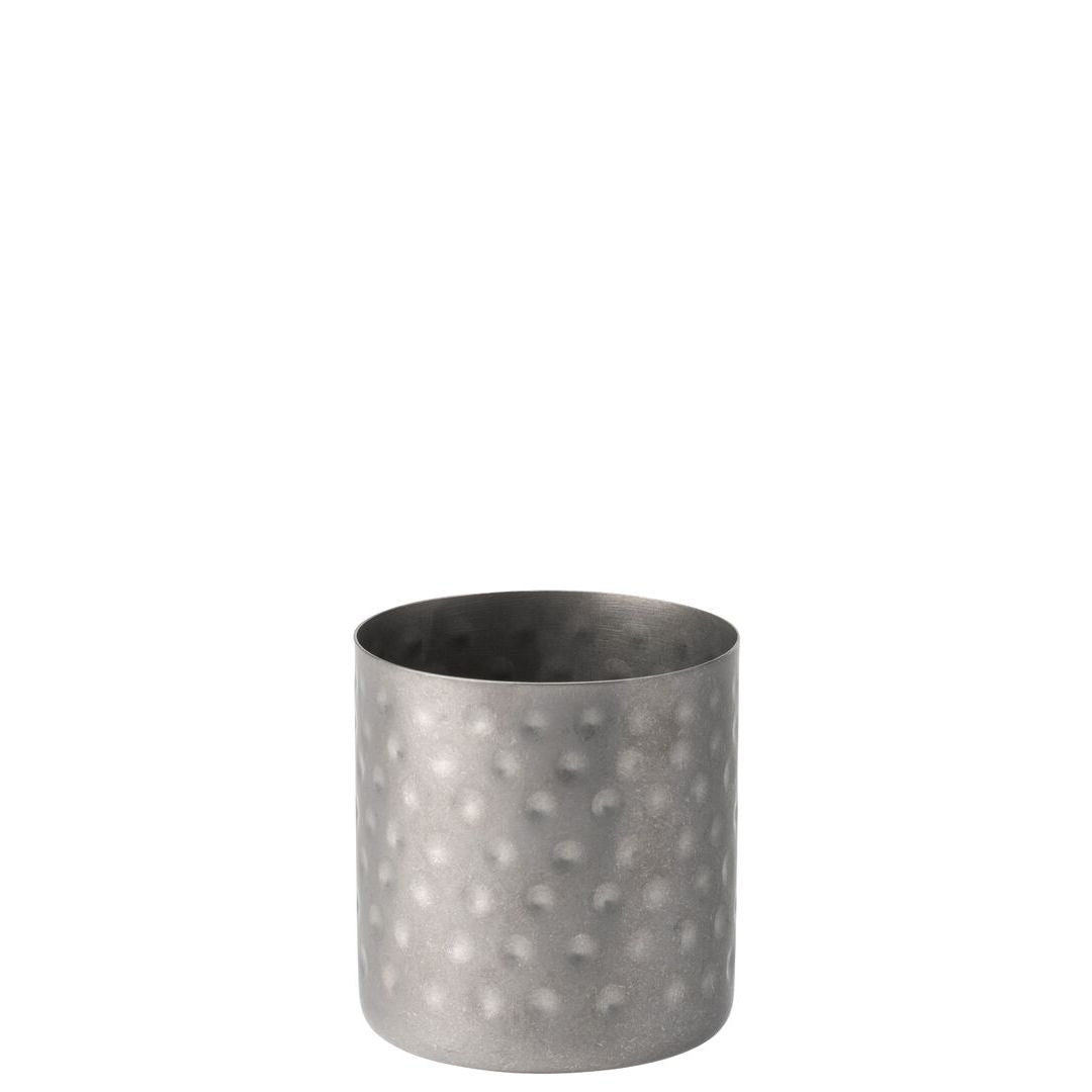 Vintage Steel Hammered Chip Cup 3.5" (8.5cm)
