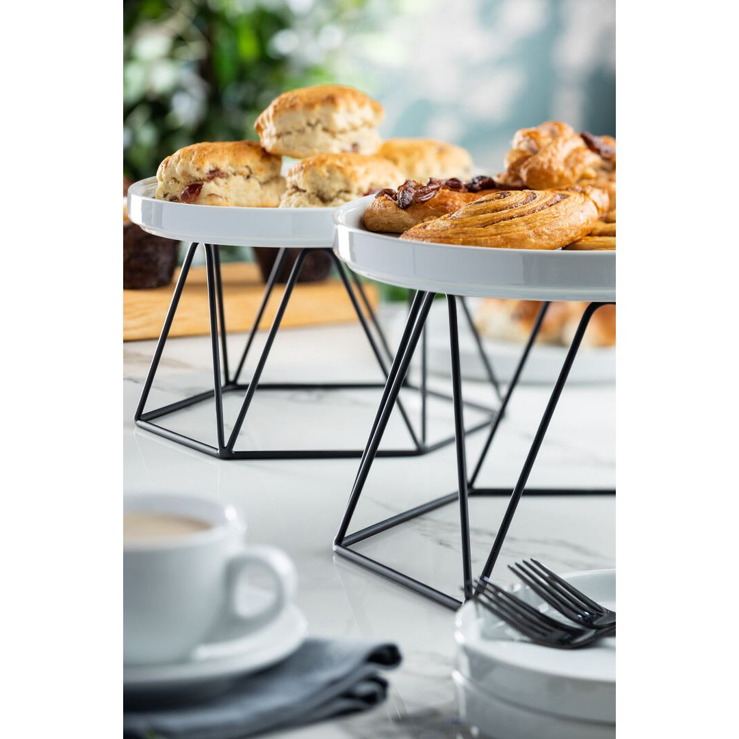 Matt Black Plate Riser - 16.5cm x 13cm