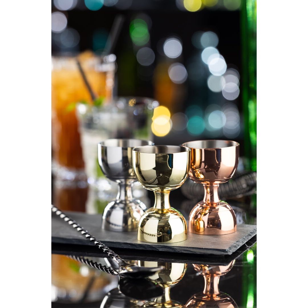 Gold Round Bulb Jigger 25ml/50ml