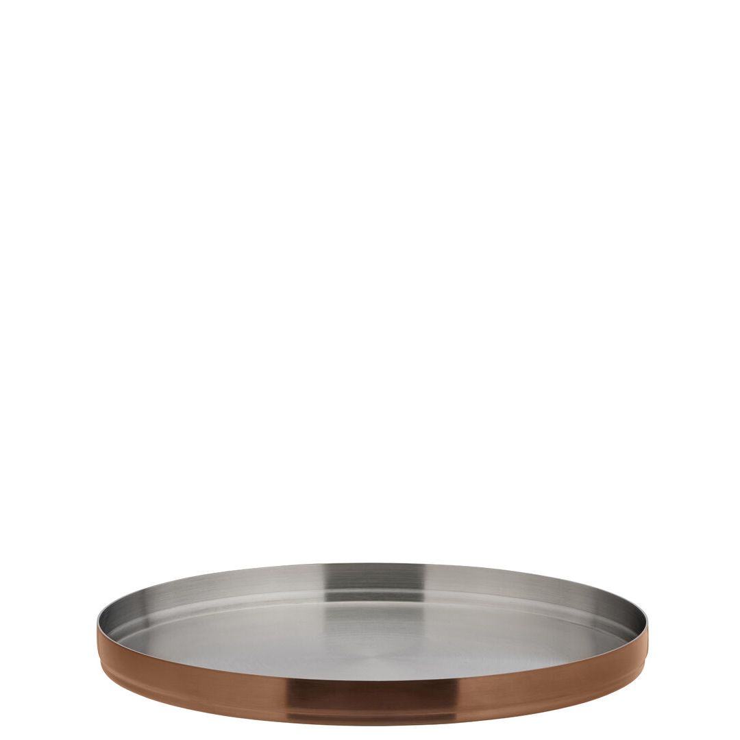 Brushed Copper Round Plate 9" (23cm)
