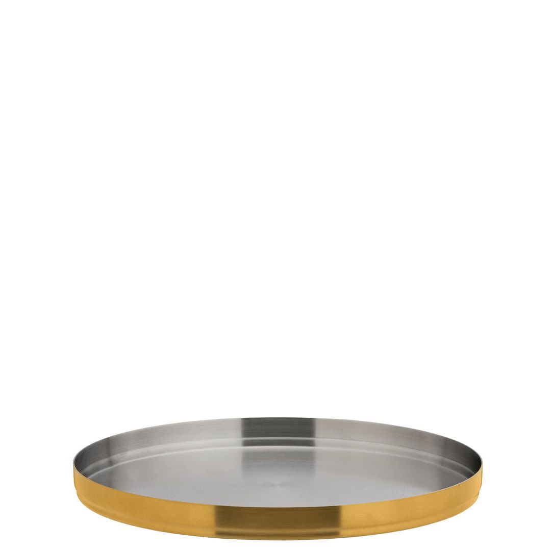 Brushed Gold Round Plate 9" (23cm)