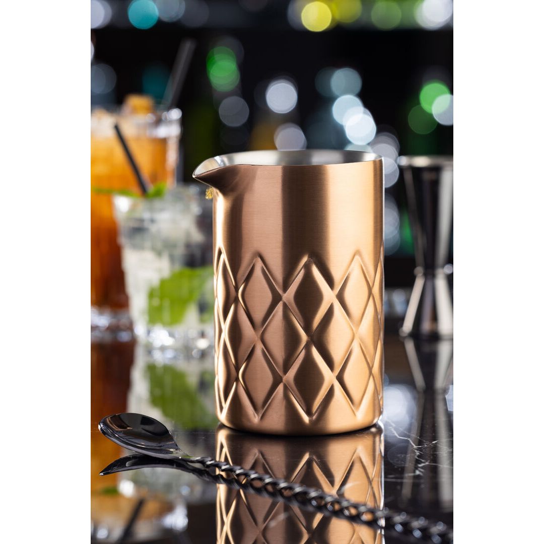 Brushed Copper Steel Double Walled Mixing Jar 58cl