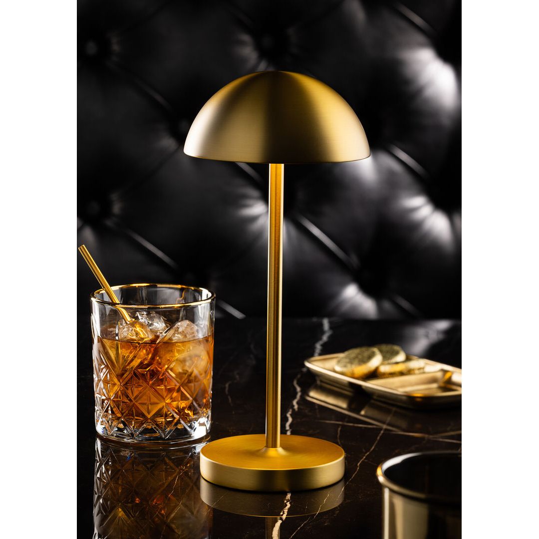 Tonga LED Cordless Lamp 26cm - Brushed Gold