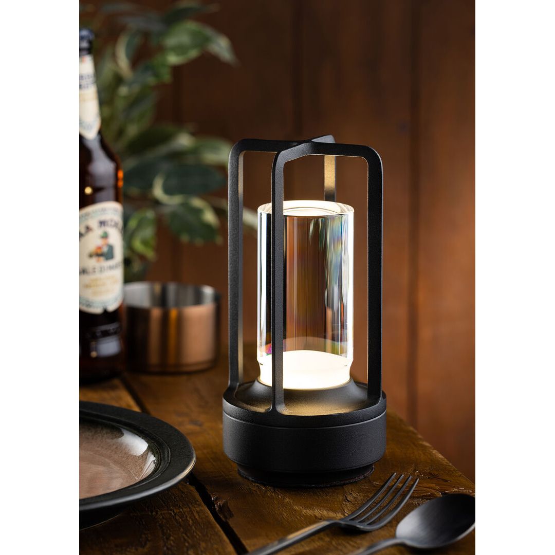 Cuba LED Cordless Lamp 17.5cm - Black