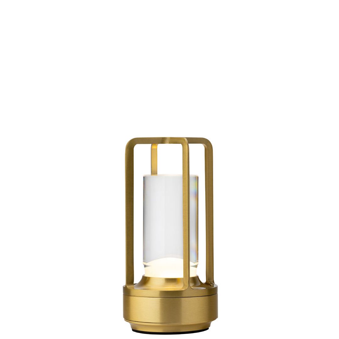 Cuba LED Cordless Lamp 17.5cm - Brushed Gold