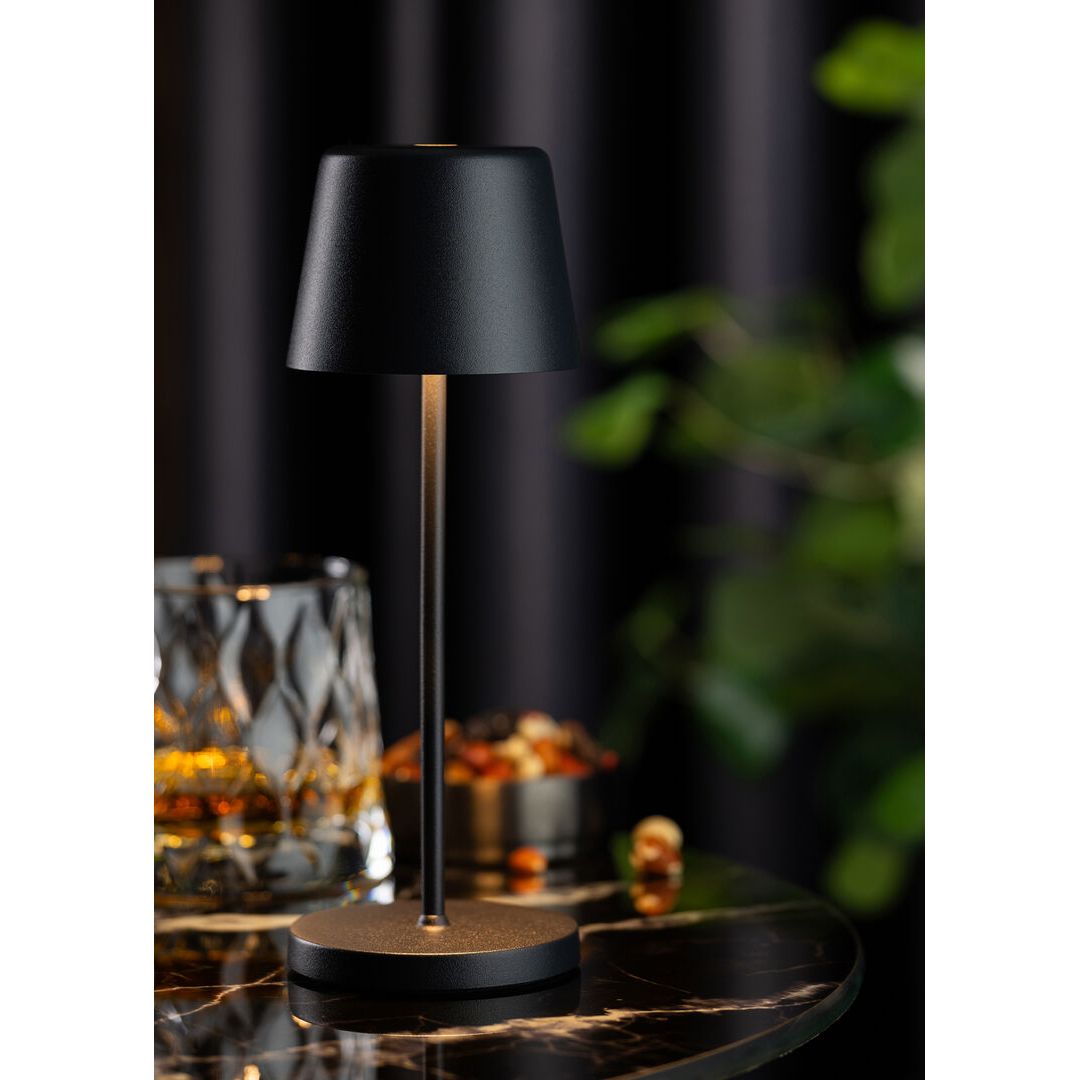 Bermuda Micro LED Cordless Lamp 21cm - Black