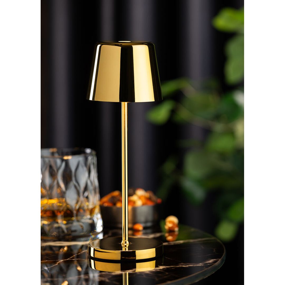 Bermuda Micro LED Cordless Lamp 21cm - Gold