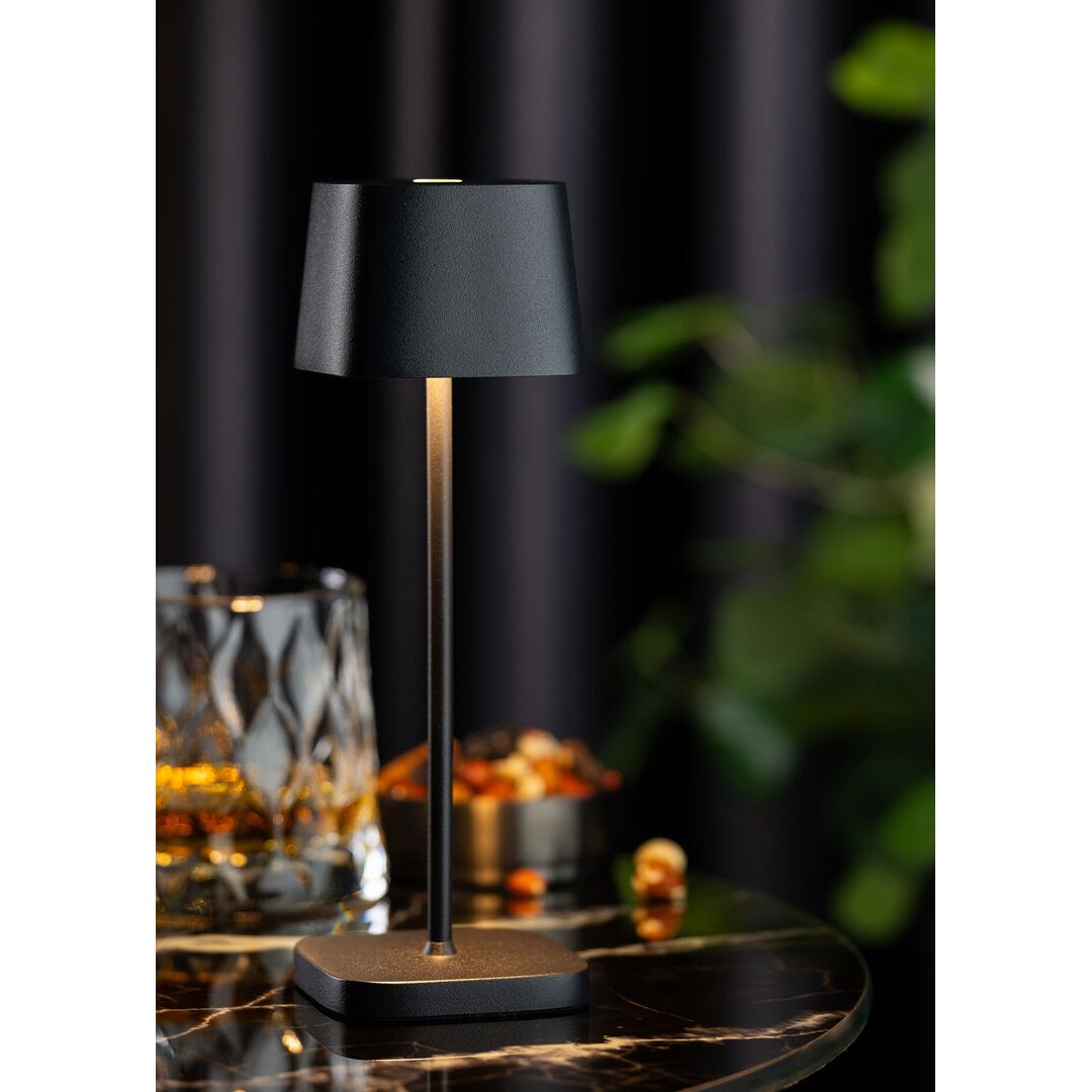 Montego Micro LED Cordless Lamp 20cm - Black