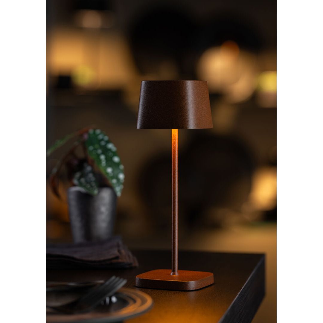 Montego Micro LED Cordless Lamp 20cm - Corten