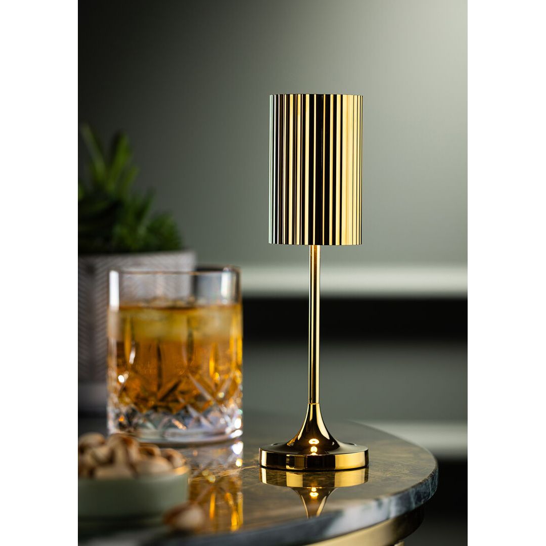 Cayman Micro LED Cordless Lamp 20cm - Gold - RE