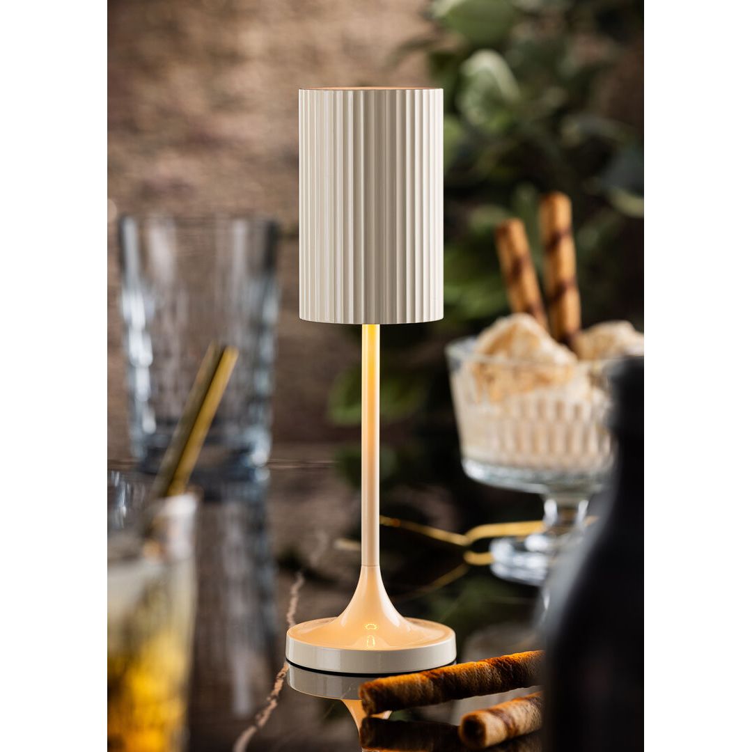 Cayman Micro LED Cordless Lamp 20cm - Cream - RE
