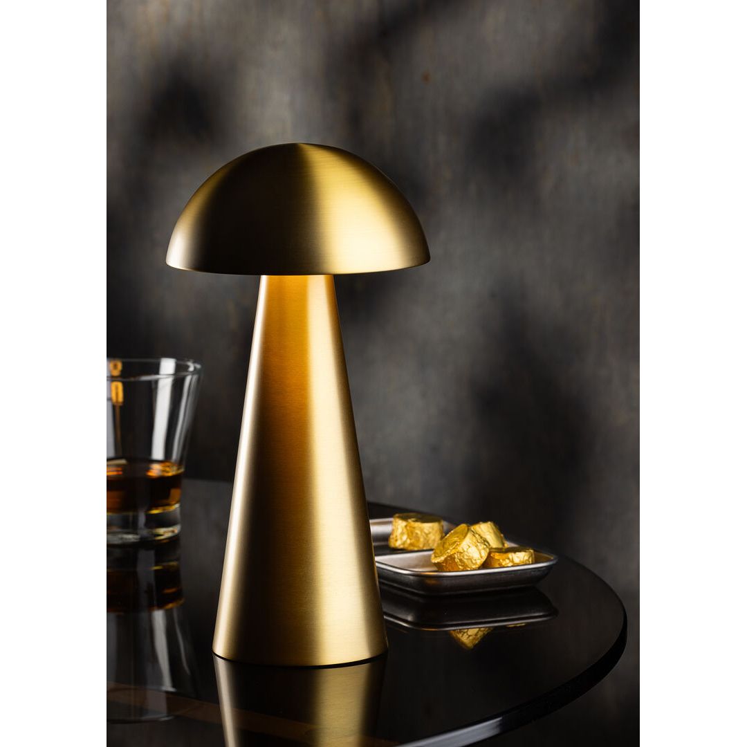 Grenada LED Cordless Lamp 22.5cm - Gold - RE